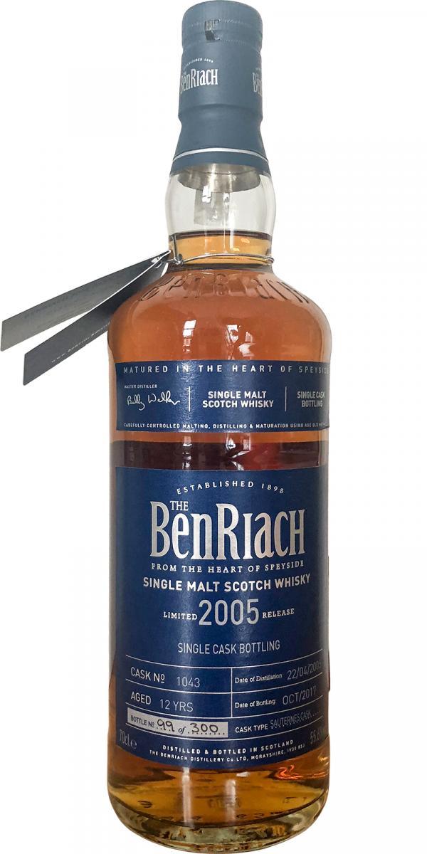 BenRiach 2005 Single Cask Bottling