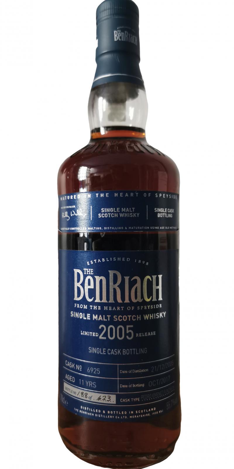 BenRiach 2005 Single Cask Bottling