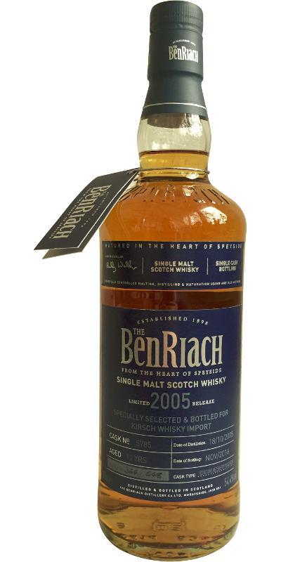 BenRiach 2005 Single Cask Bottling