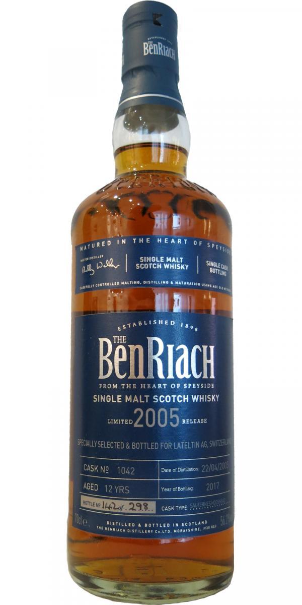 BenRiach 2005 Single Cask Bottling