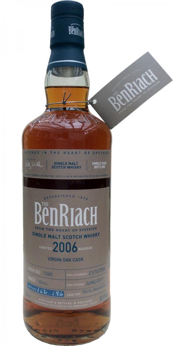 BenRiach 2006 Single Cask Bottling - Batch 14