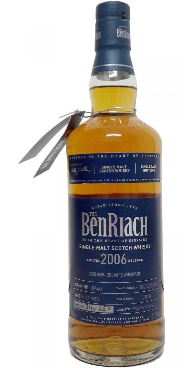 BenRiach 2006 Single Cask Bottling