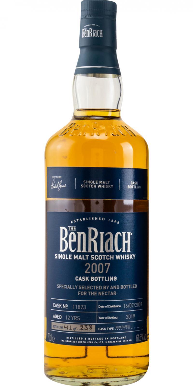 BenRiach 2007 Cask Bottling