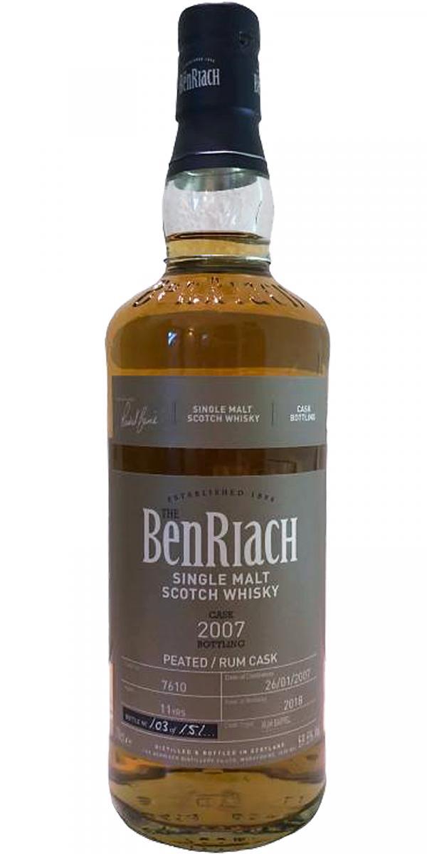 BenRiach 2007 - Peated Single Cask Bottling - Batch 15