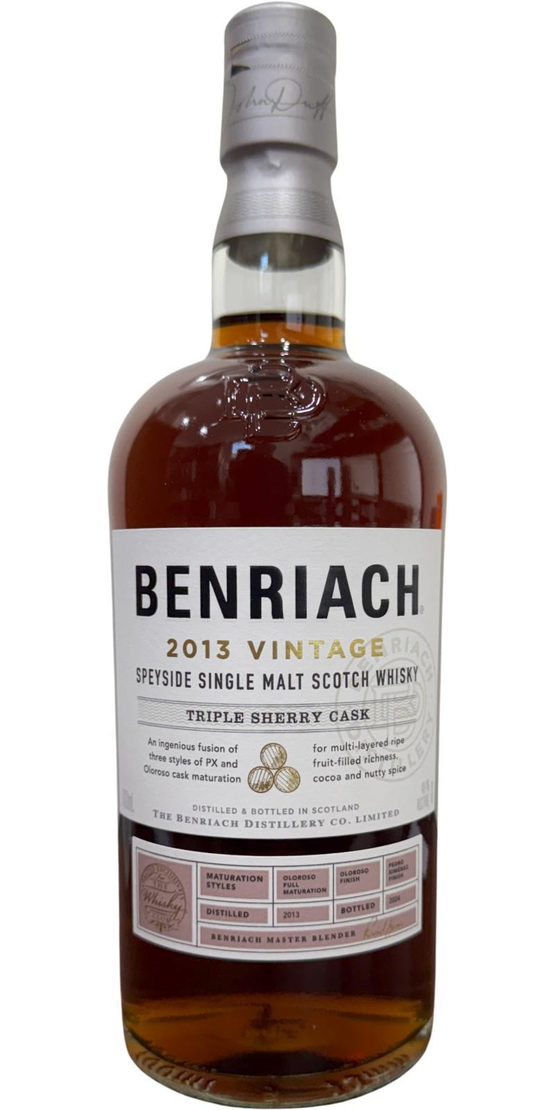 BenRiach 2013 Triple Sherry Cask