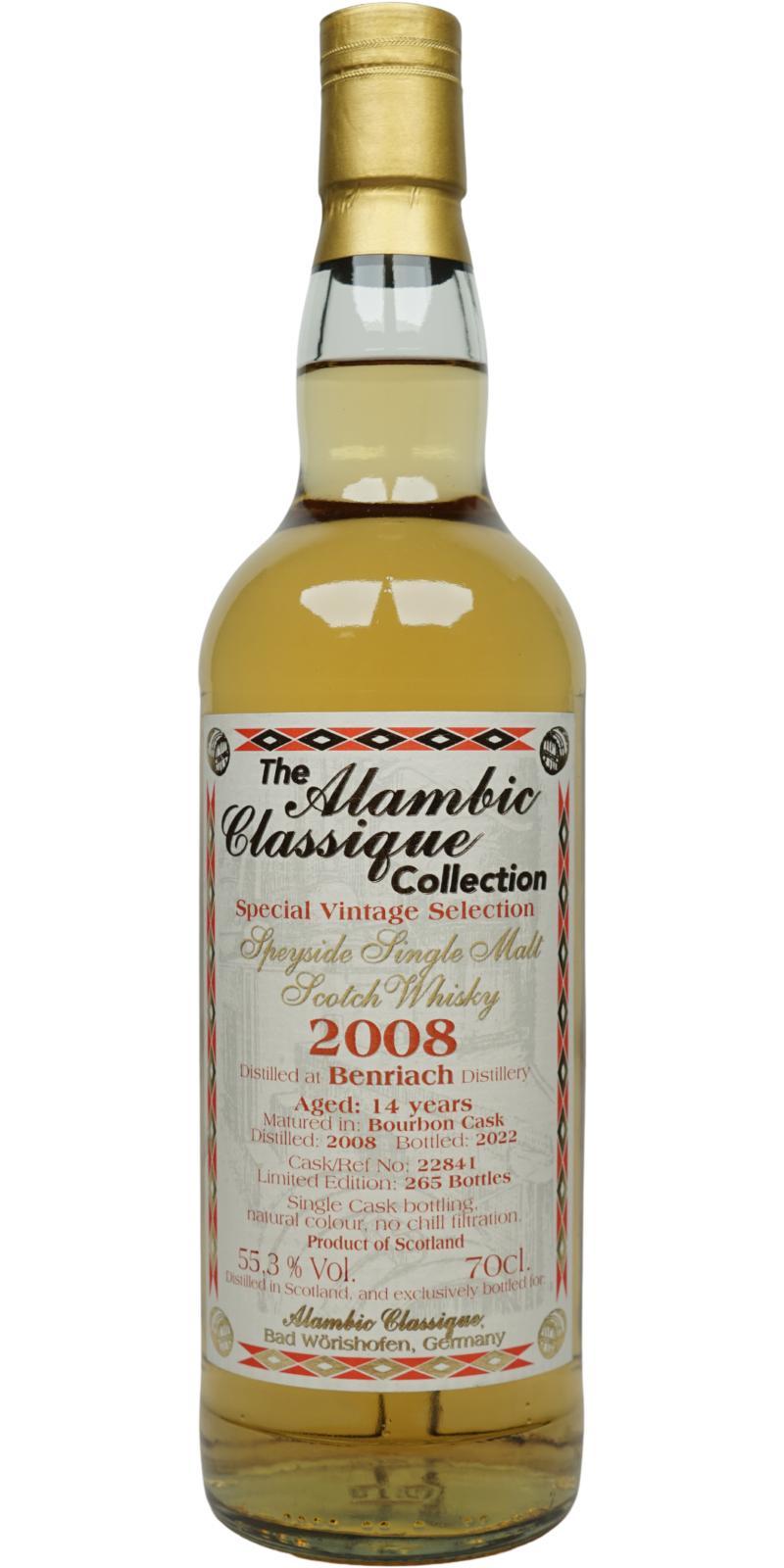 BenRiach 2008 AC Special Vintage Selection