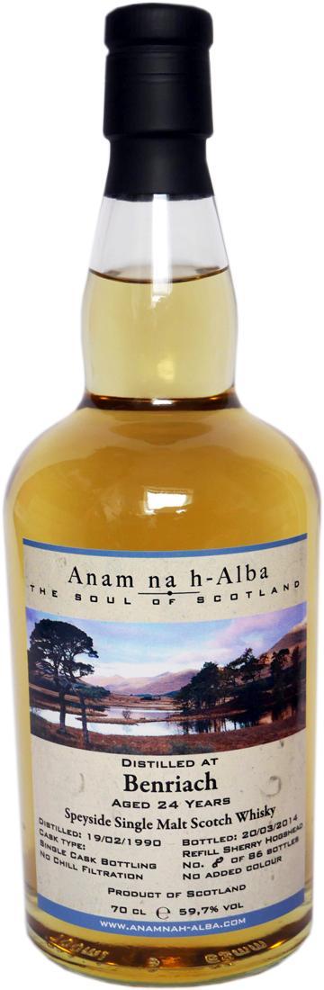 BenRiach 1990 ANHA The Soul of Scotland