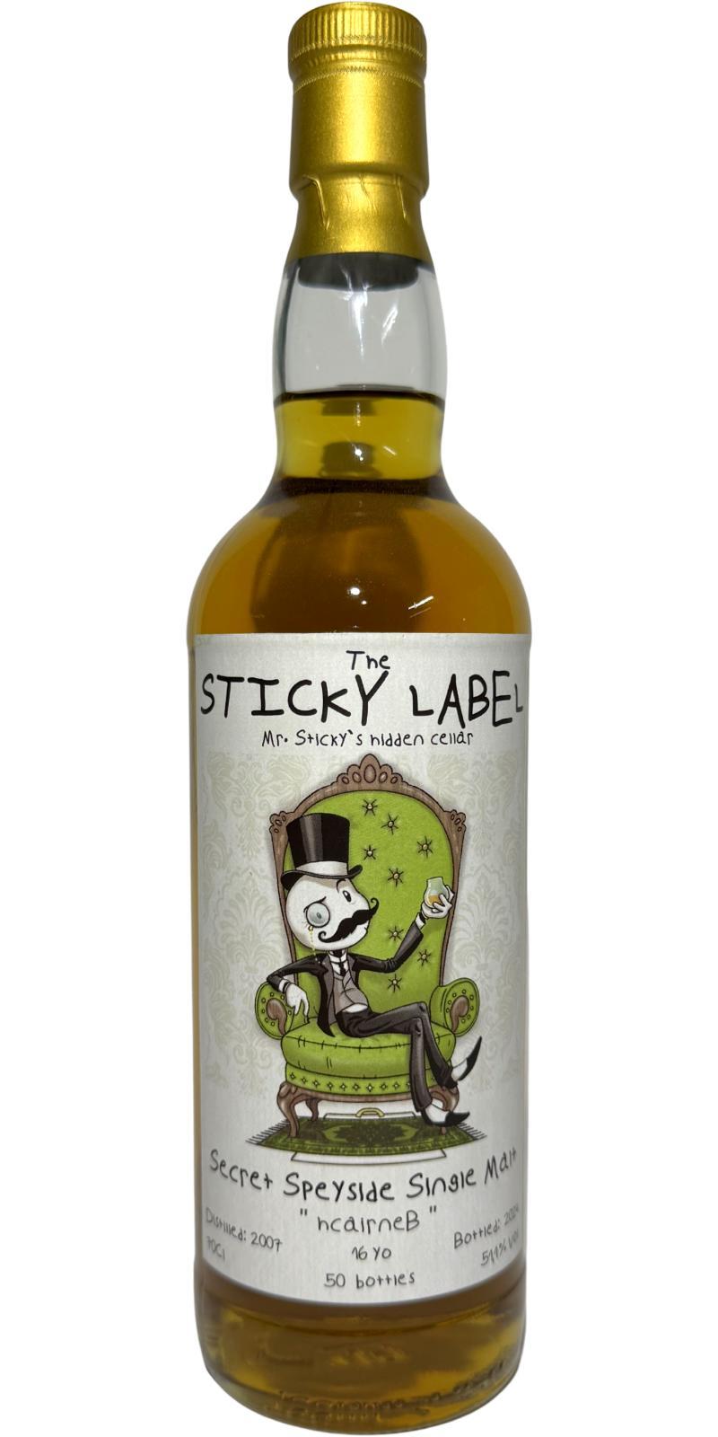 Secret Speyside 2007 BuBa The Sticky Label - Mr. Sticky's hidden cellar