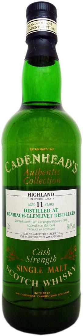 BenRiach 1986 CA Authentic Collection