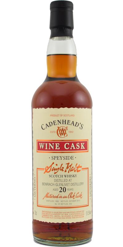 BenRiach 1992 CA Wood Range - Wine Cask