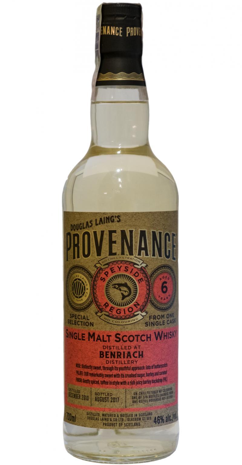 BenRiach 2010 DL Provenance