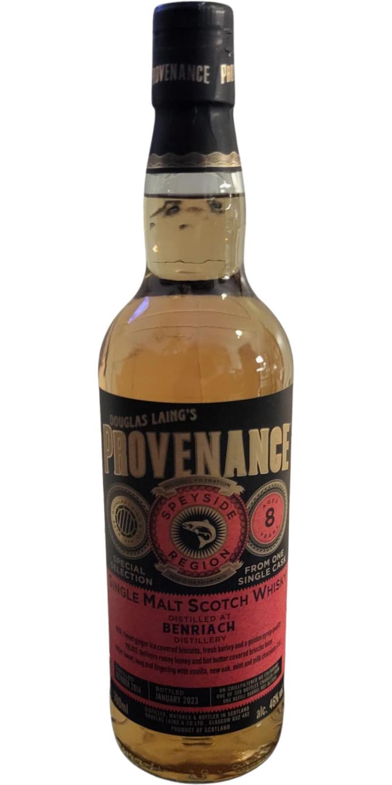 BenRiach 2014 DL Provenance