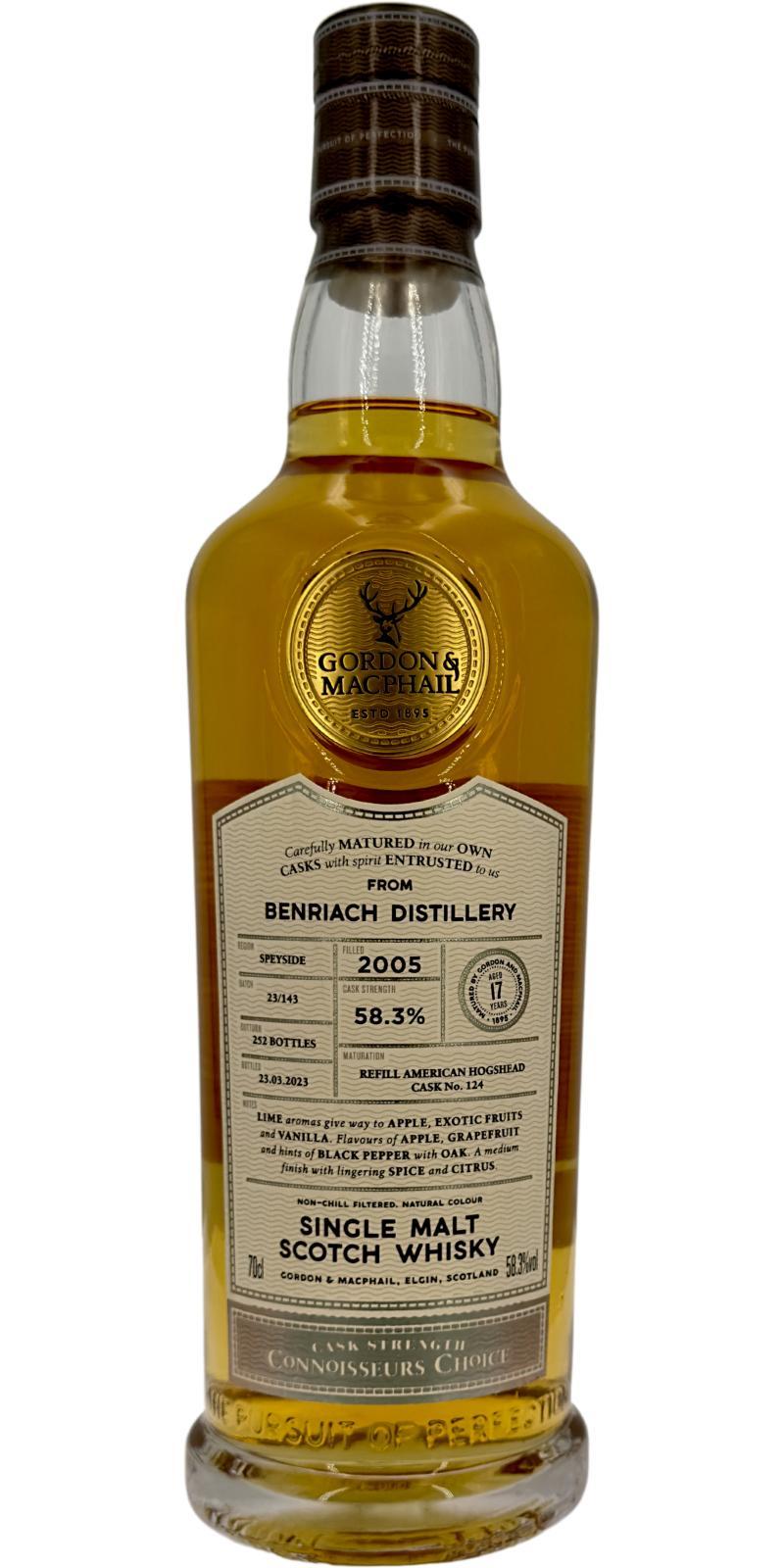 BenRiach 2005 GM Connoisseurs Choice - Cask Strength