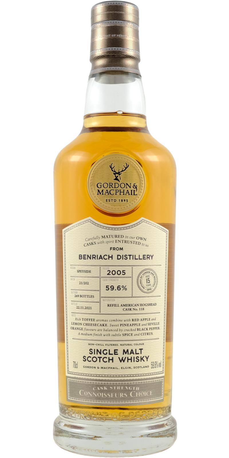 BenRiach 2005 GM Connoisseurs Choice - Cask Strength