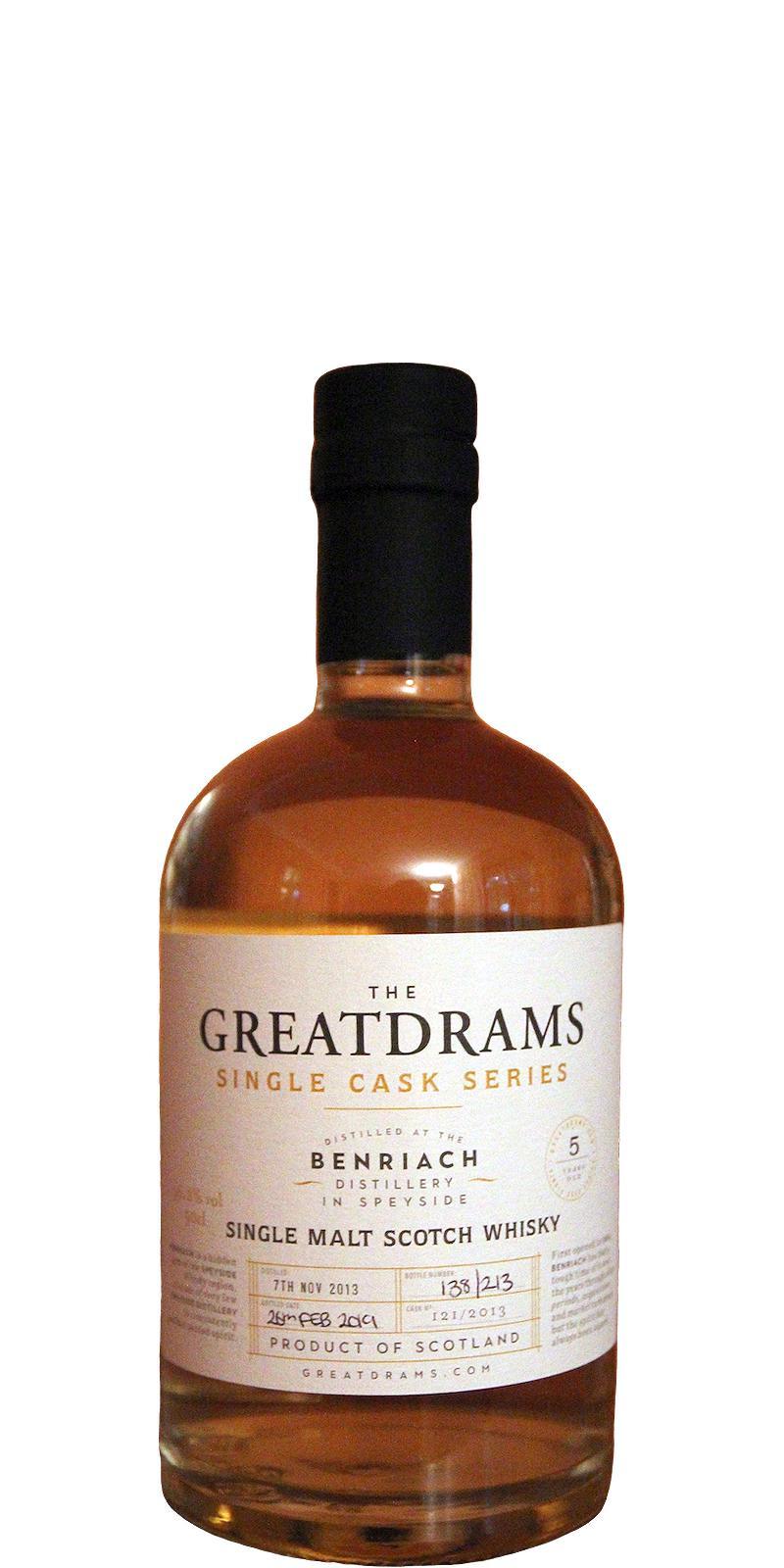 BenRiach 2013 GtDr Single Cask Series
