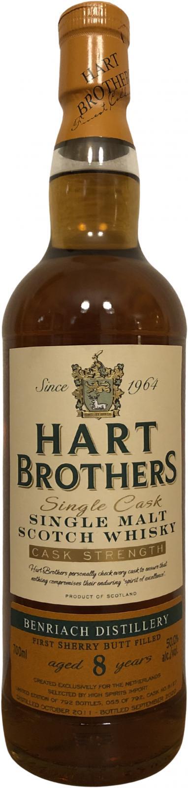 BenRiach 2011 HB Single Cask - Cask Strength