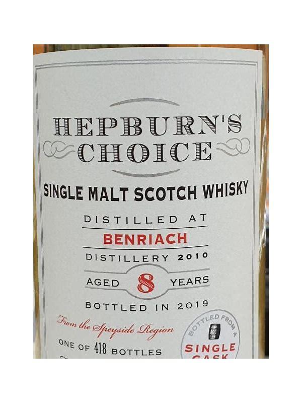BenRiach 2010 LsD Hepburn's Choice