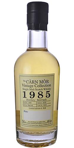 BenRiach 1985 MMcK Càrn Mòr Vintage Collection