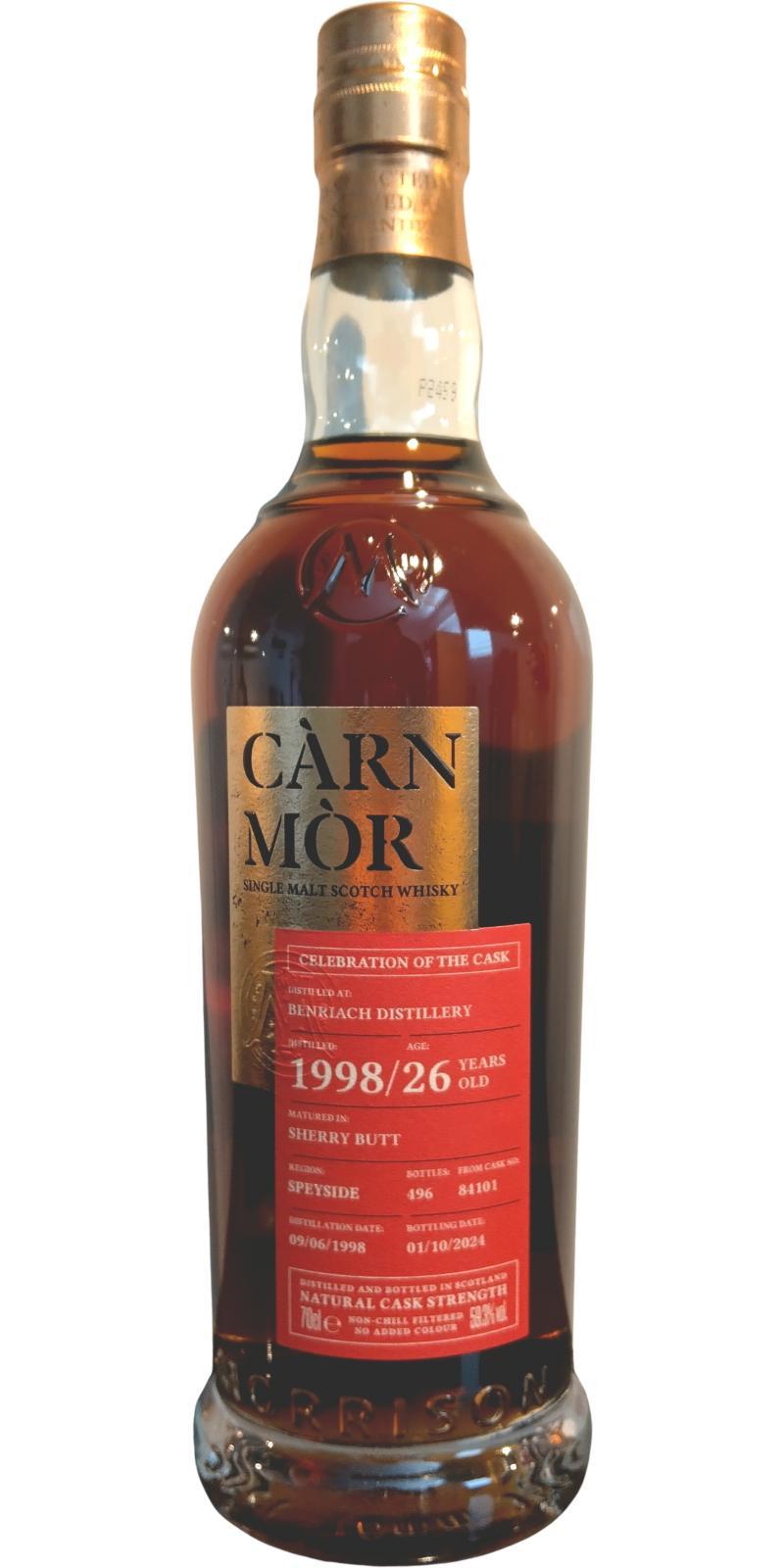 BenRiach 1998 MSWD Càrn Mòr Celebration of the Cask