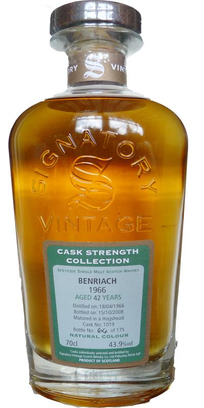 BenRiach 1966 SV Cask Strength Collection