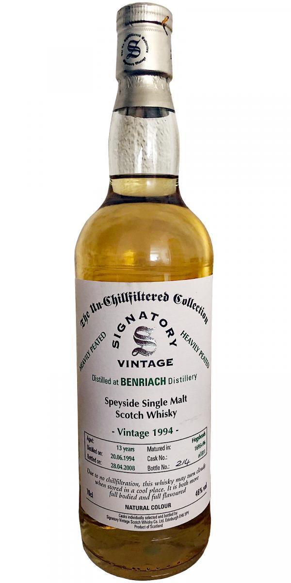 BenRiach 1994 SV The Un-Chillfiltered Collection - Heavily Peated