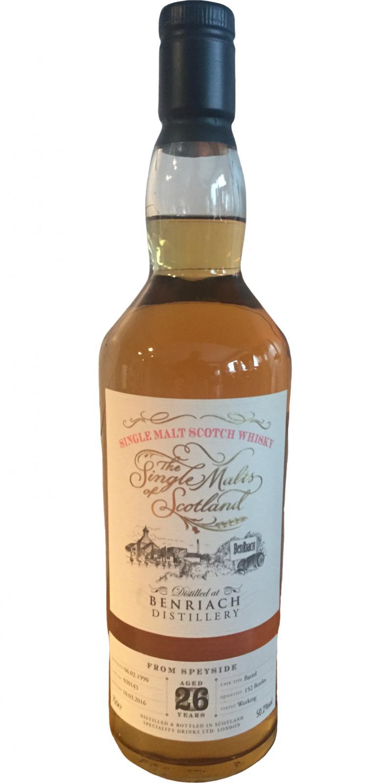 BenRiach 1990 SMS The Single Malts of Scotland