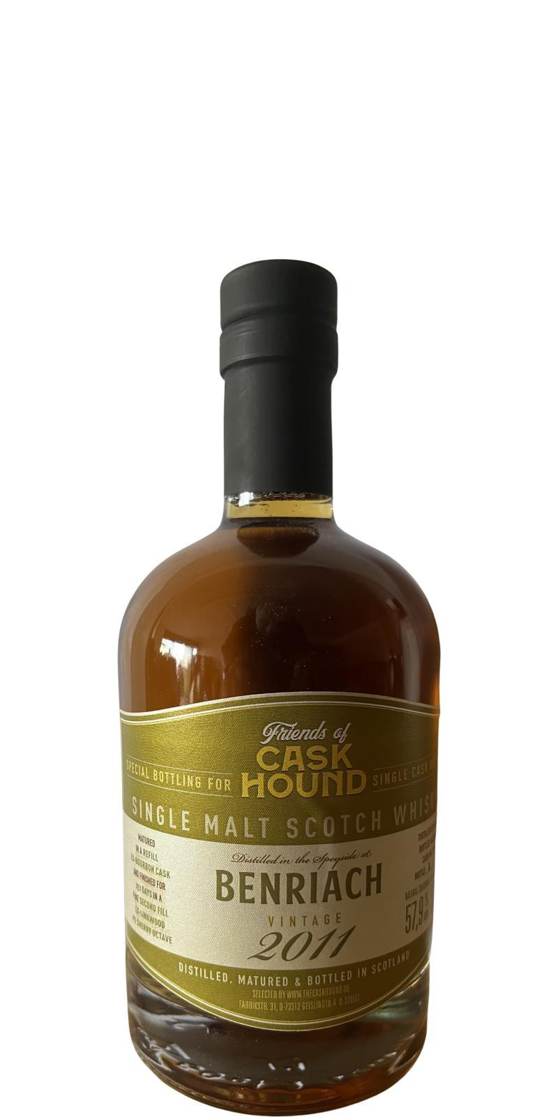 BenRiach 2011 TCaH Friends of Caskhound