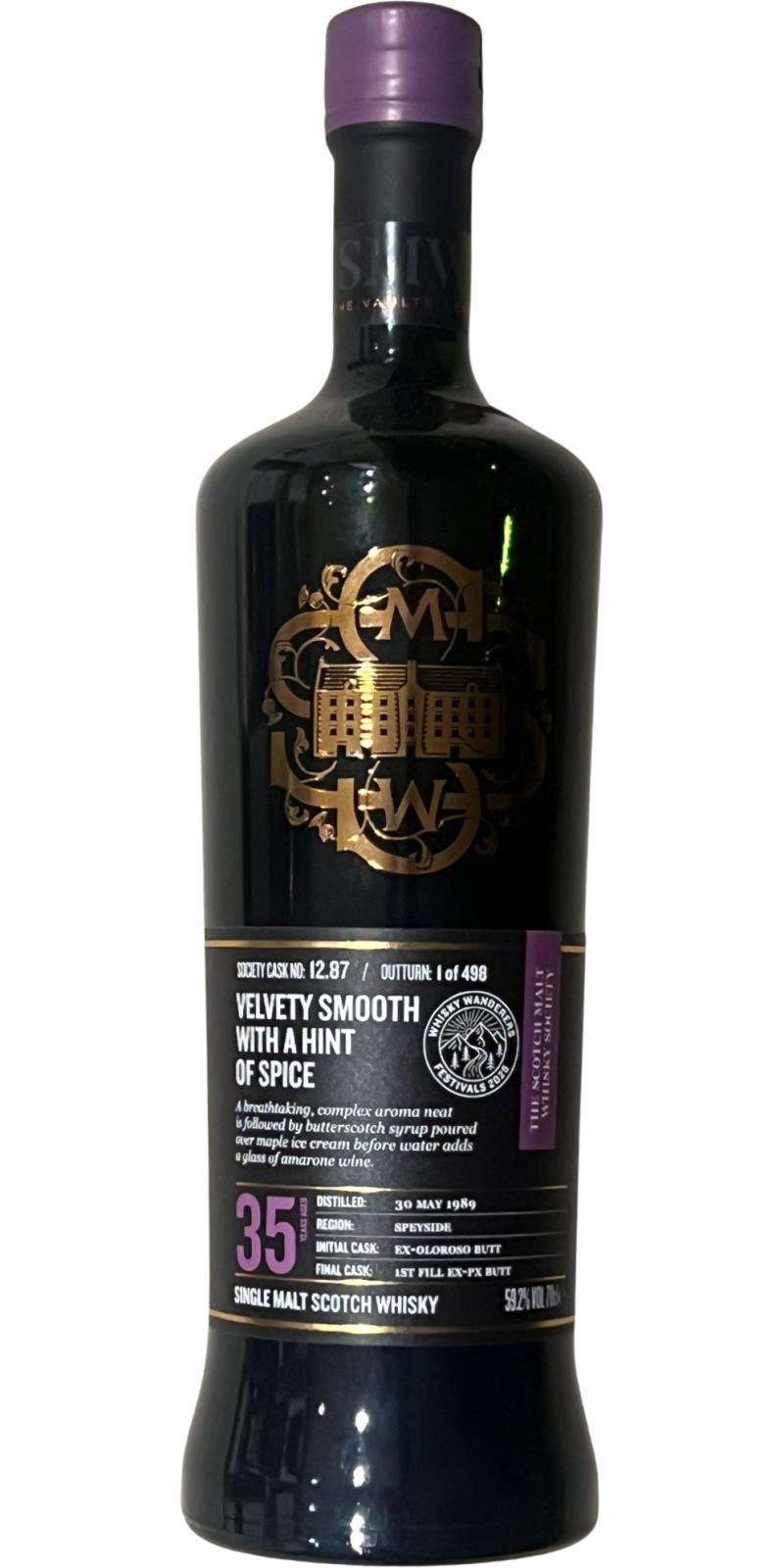 BenRiach 1989 SMWS 12.87 Velvety smooth with a hint of spice