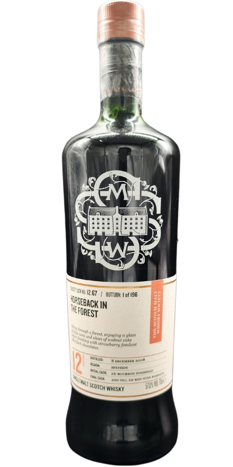 BenRiach 2008 SMWS 12.67 Horseback in the forest