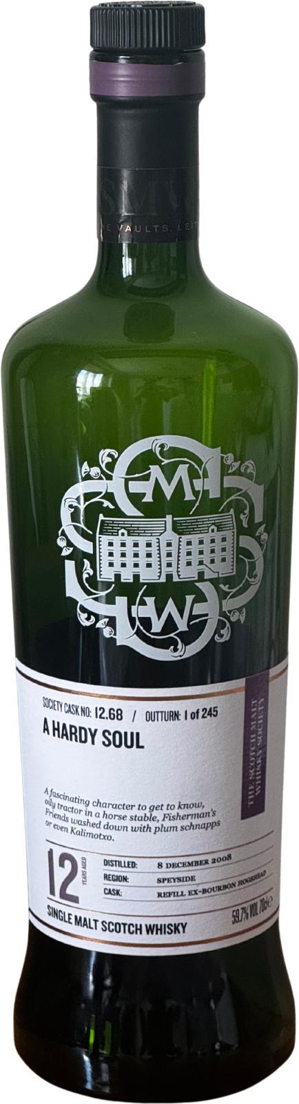 BenRiach 2008 SMWS 12.68 A hardy soul