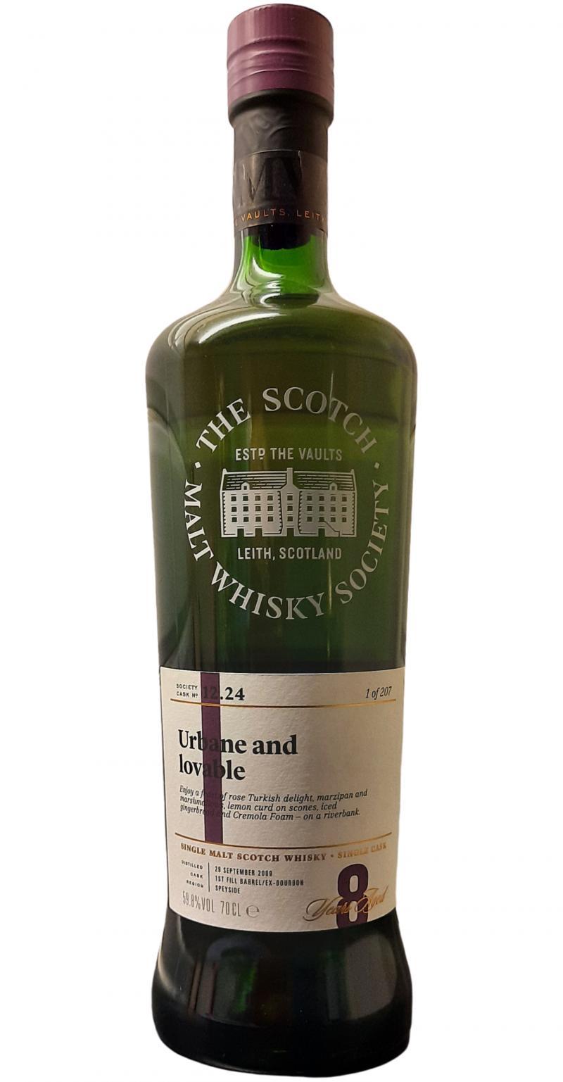 BenRiach 2009 SMWS 12.24 Urbane and lovable