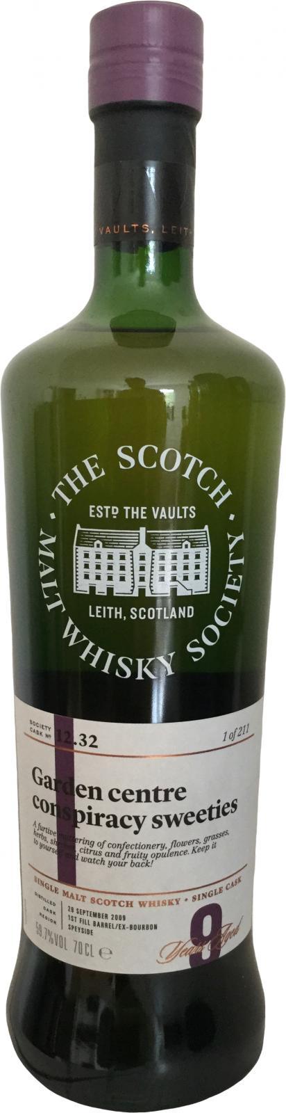 BenRiach 2009 SMWS 12.32 Garden centre conspiracy sweeties