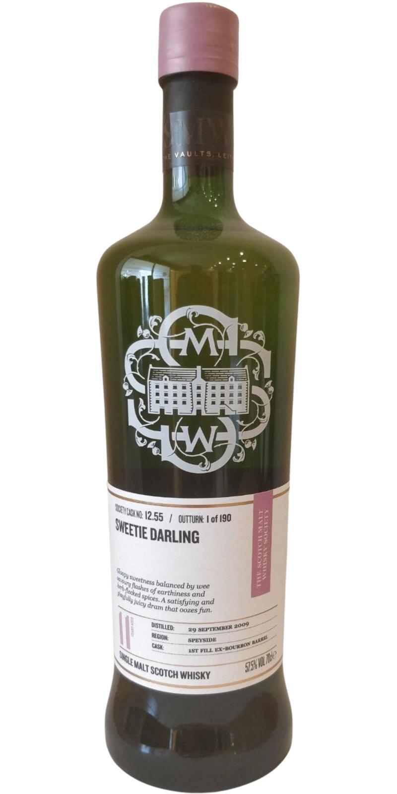 BenRiach 2009 SMWS 12.55 Sweetie darling