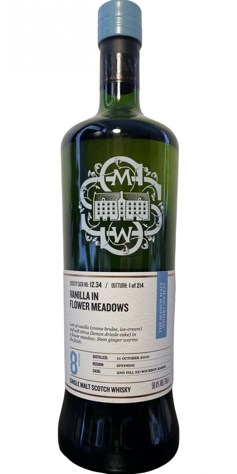 BenRiach 2010 SMWS 12.34 Vanilla in flower meadows