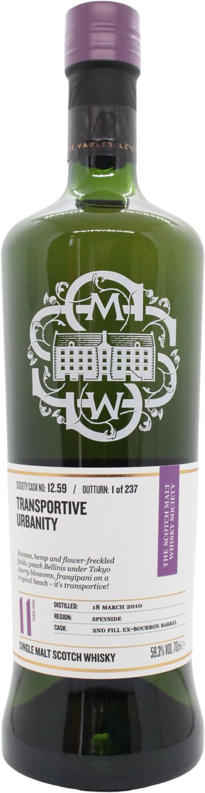 BenRiach 2010 SMWS 12.59 Transportive urbanity