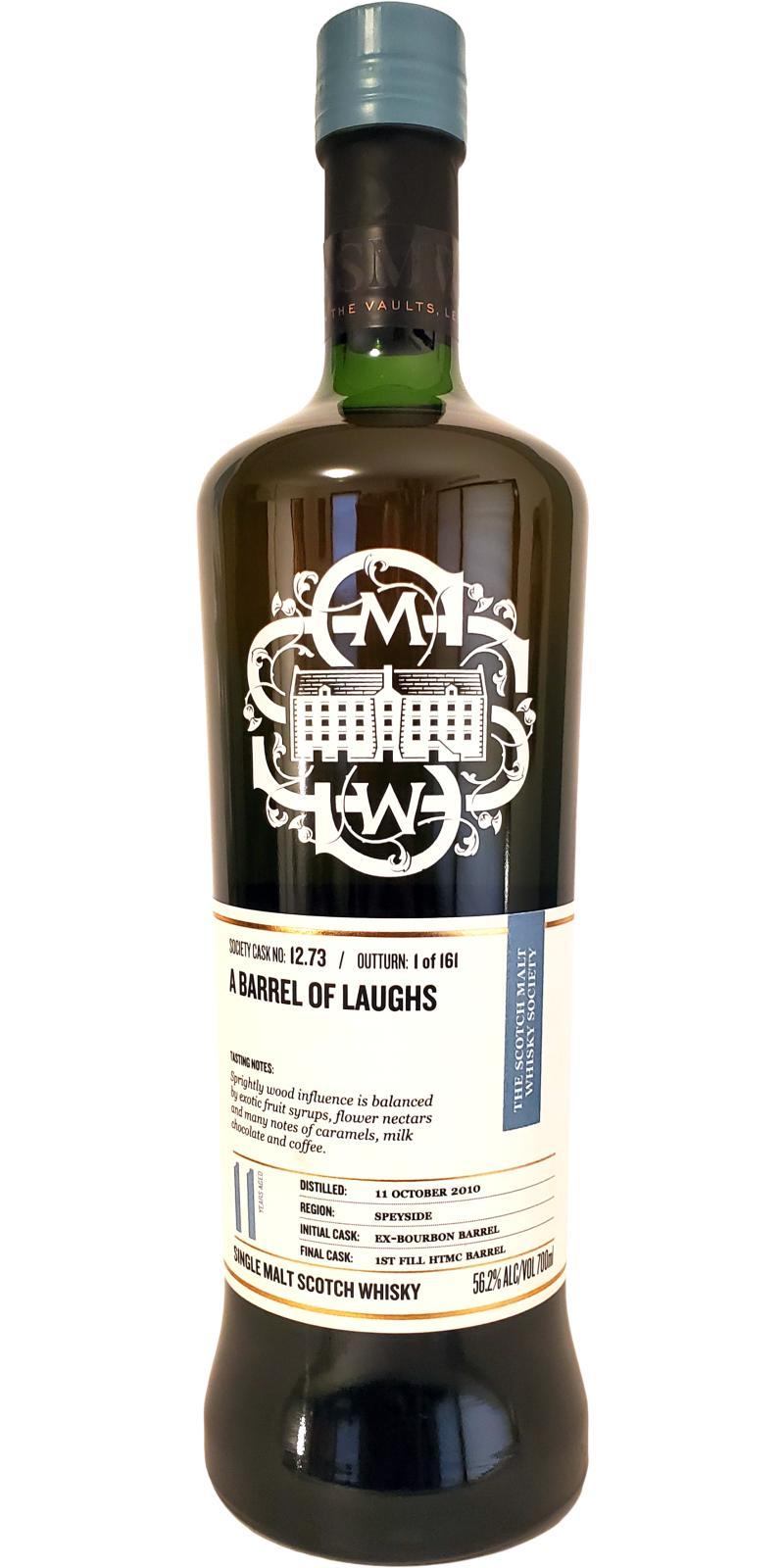 BenRiach 2010 SMWS 12.73 A barrel of laughs