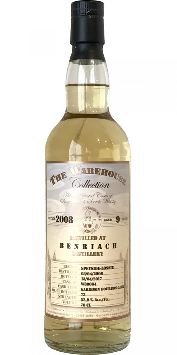 BenRiach 2008 WW8 The Warehouse Collection