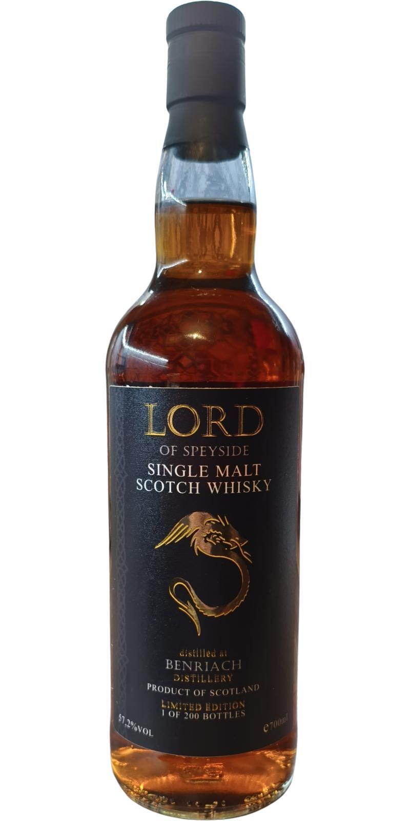 BenRiach 2013 WhK Lord of Speyside