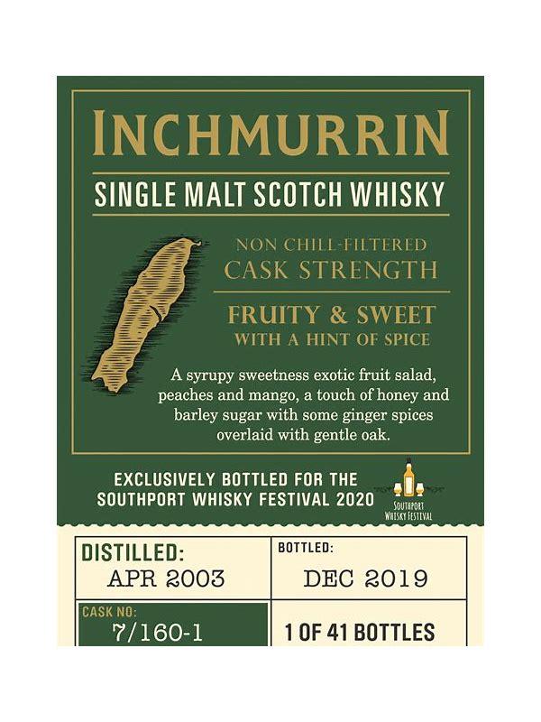 Inchmurrin 2003 Single Cask