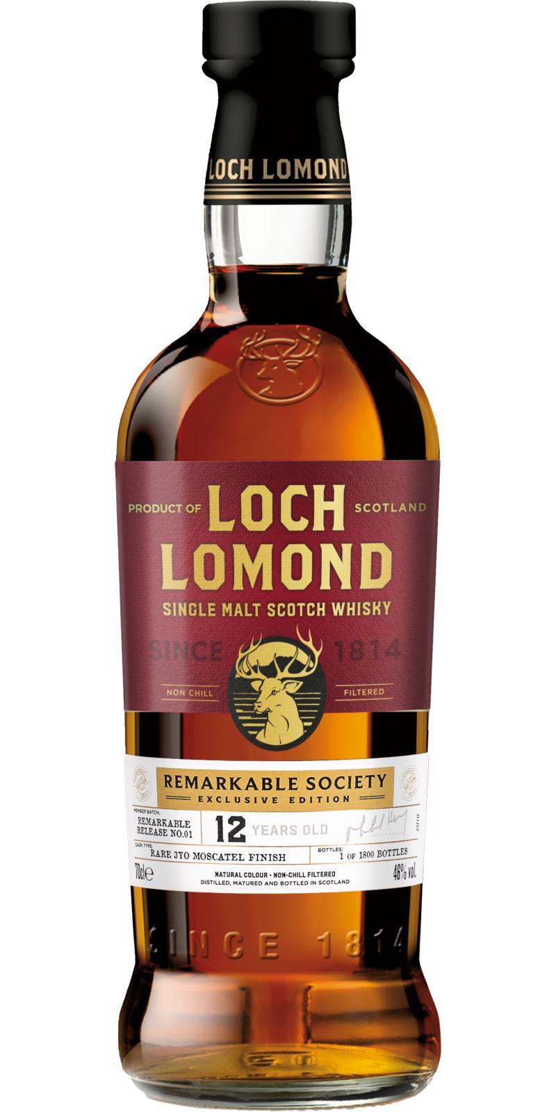 Loch Lomond 12-year-old Remarkable Society Exclusive Bottling