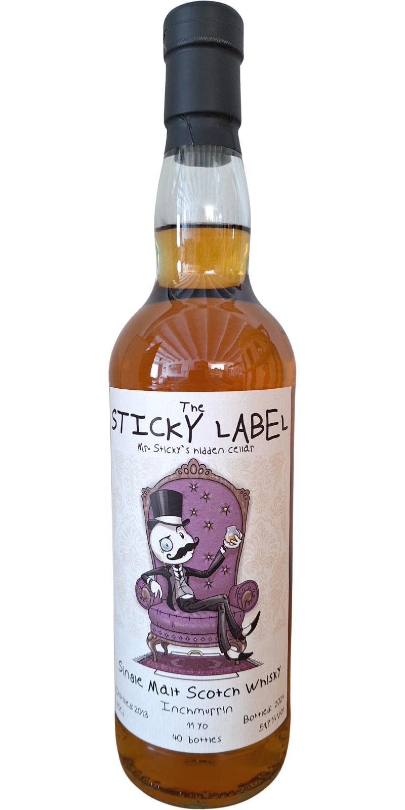 Inchmurrin 2013 BuBa The Sticky Label - Mr. Sticky's hidden cellar