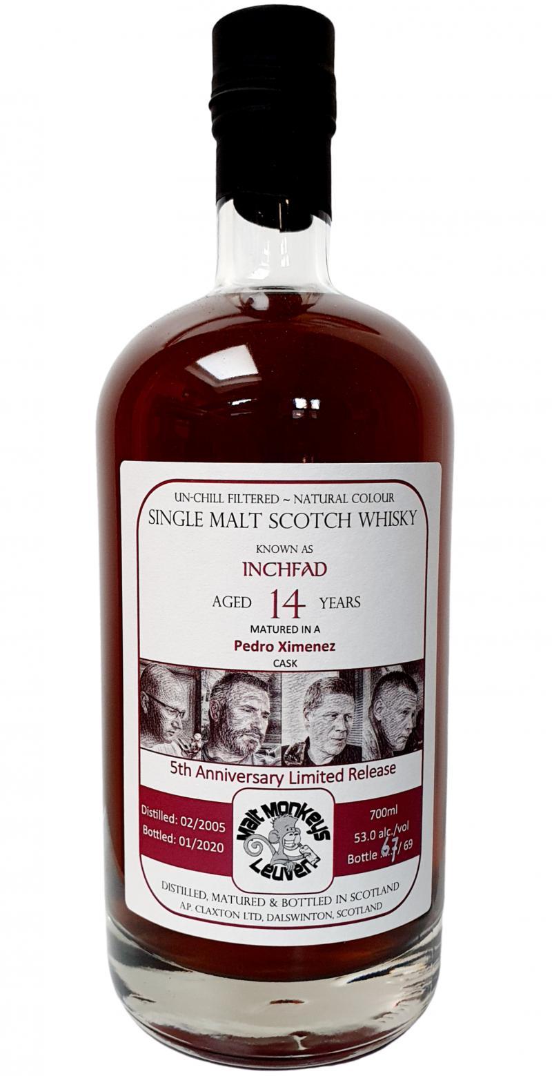 Inchfad 2005 Cl Malt Monkeys 5th Anniversary