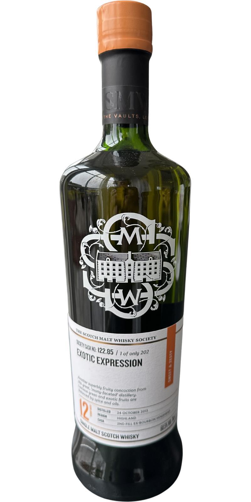 Croftengea 2013 SMWS 122.85 Exotic Expression