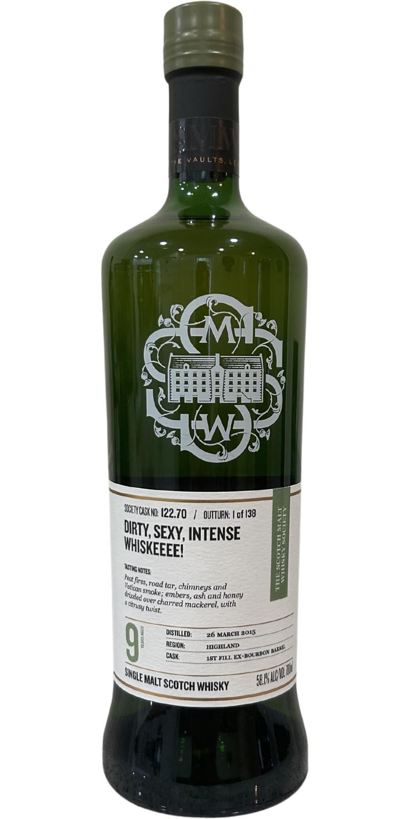 Croftengea 2015 SMWS 122.70 Dirty, sexy, mouthwash whiskeeee! / Dirty, sexy, intense whiskeeee!