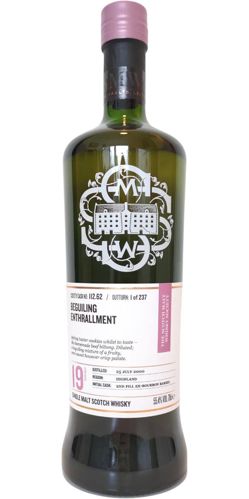 Inchmurrin 2000 SMWS 112.62 Beguiling enthrallment