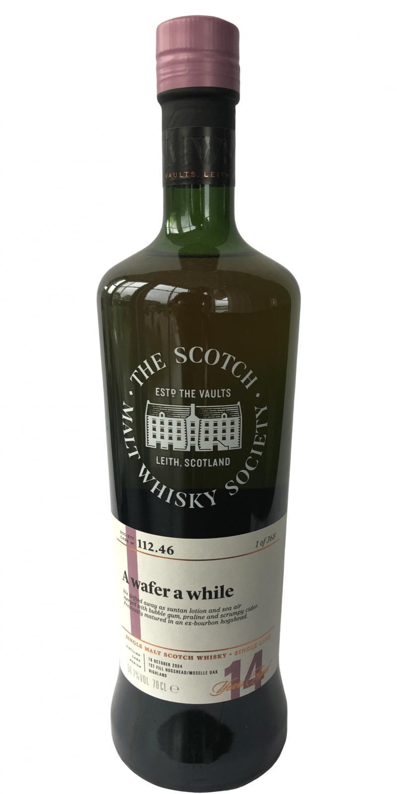 Inchmurrin 2004 SMWS 112.46 A wafer a while