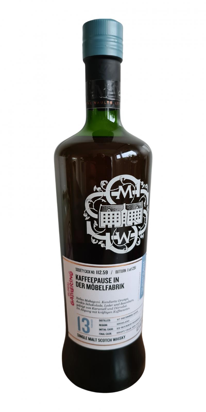 Inchmurrin 2006 SMWS 112.59 Kaffeepause in der Möbelfabrik