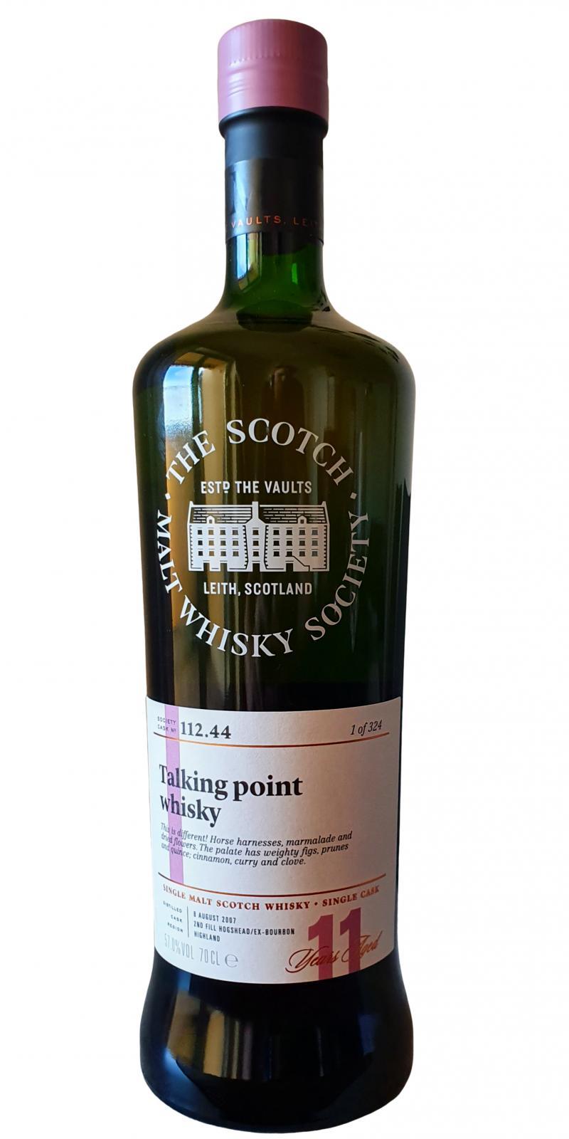 Inchmurrin 2007 SMWS 112.44 Talking point whisky