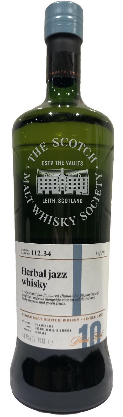 Inchmurrin 2008 SMWS 112.34 Herbal jazz whisky