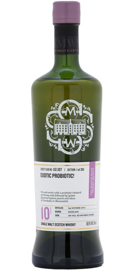 Inchmurrin 2011 SMWS 112.107 Exotic probiotic!